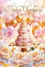 Открытка, С Днем Свадьбы! (торт и воздушные шары), с блестками, 12,2*18,2 см - в магазине «ШарикClub»