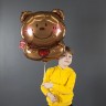 Шар (30''/76 см) Фигура, Влюбленный мишка - в магазине «ШарикClub»