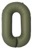 Шар (40''/102 см) Цифра, 0 Slim, Оливковый, Матовый - в магазине «ШарикClub»