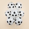 Шар (12''/30 см) Футбольный мяч, Белый, пастель, 5 ст - в магазине «ШарикClub»